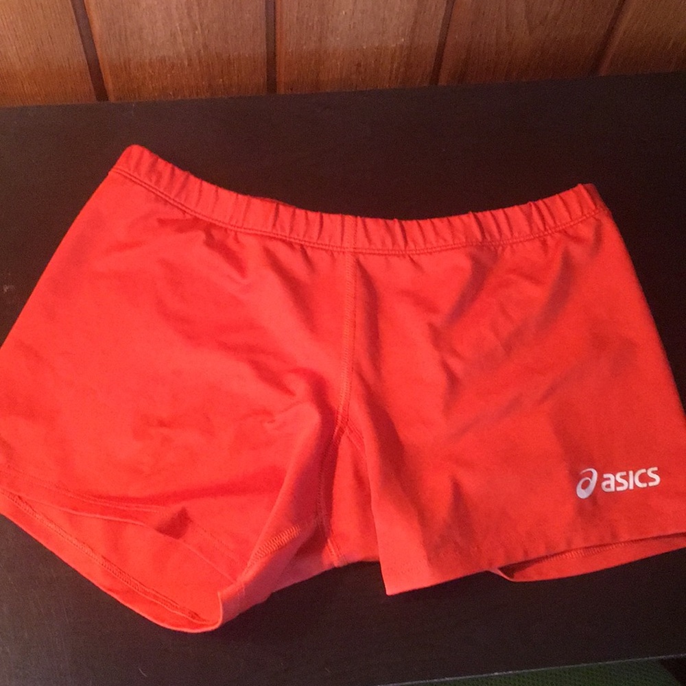Orange ASICS Volleyball spandex